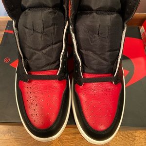 Jordan 1 bred toe